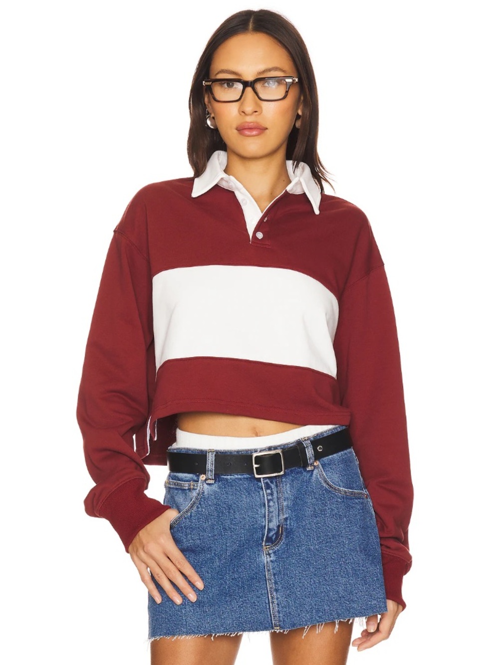 All The Ways x Revolve Maurie Polo in Burgundy